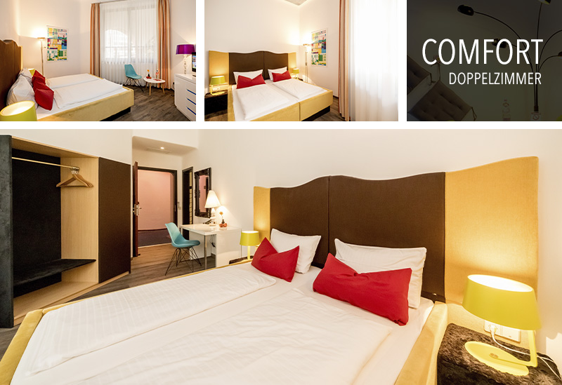 Comfort Double rooms at artHOTEL Magdeburg