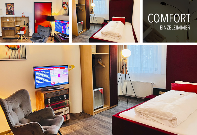Comfort Single rooms at artHOTEL Magdeburg