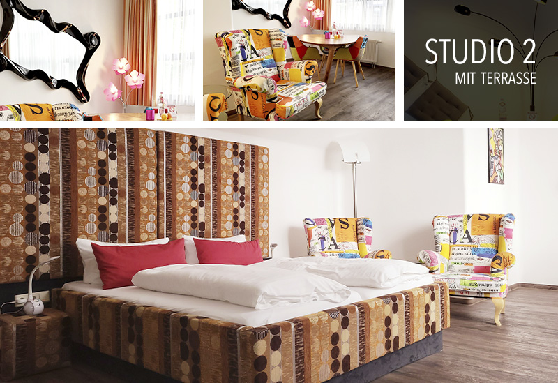 Studio 2 with terrace Studios at artHOTEL Magdeburg