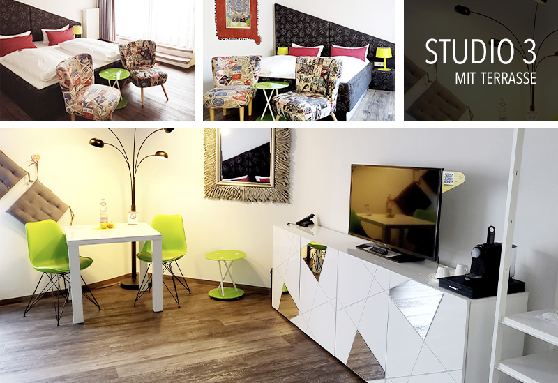 Studio 3 with terrace Studios at artHOTEL Magdeburg