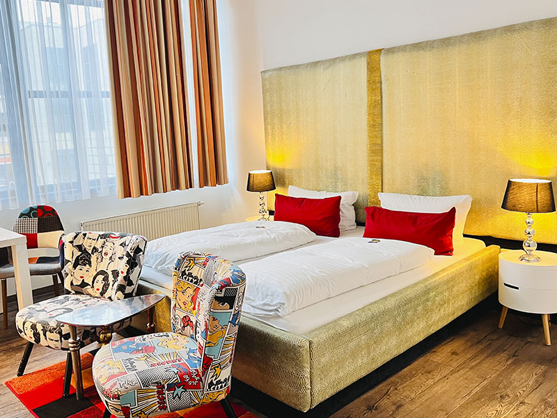 Habitación doble de diseño individual en artHOTEL